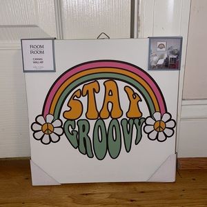 NWT “Stay Groovy” Wall Hanging